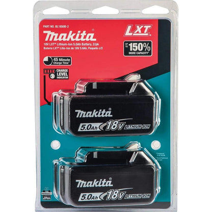 Makita 18V 5.0Ah Lithium Ion Battery High-Performance 2-Pack